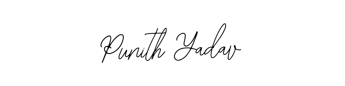 You should practise on your own different ways (Bearetta-2O07w) to write your name (Punith Yadav) in signature. don't let someone else do it for you. Punith Yadav signature style 12 images and pictures png