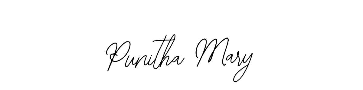 Create a beautiful signature design for name Punitha Mary. With this signature (Bearetta-2O07w) fonts, you can make a handwritten signature for free. Punitha Mary signature style 12 images and pictures png