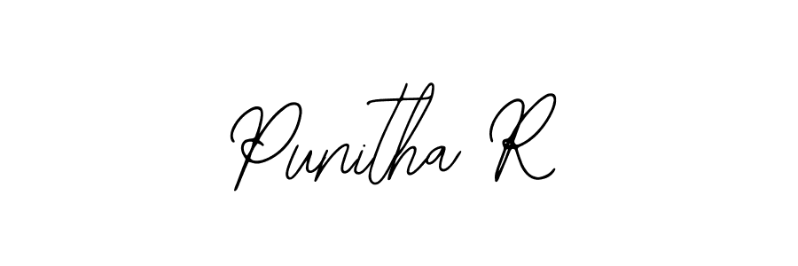 Design your own signature with our free online signature maker. With this signature software, you can create a handwritten (Bearetta-2O07w) signature for name Punitha R. Punitha R signature style 12 images and pictures png