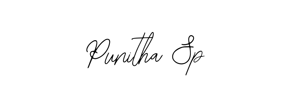if you are searching for the best signature style for your name Punitha Sp. so please give up your signature search. here we have designed multiple signature styles  using Bearetta-2O07w. Punitha Sp signature style 12 images and pictures png