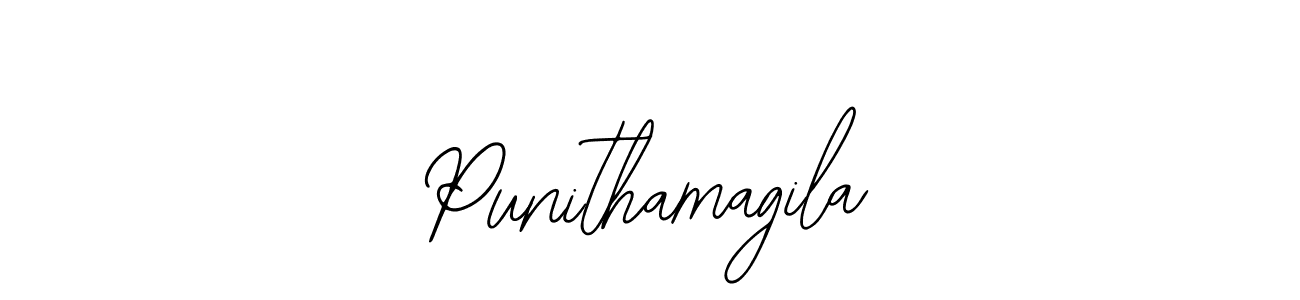 Also we have Punithamagila name is the best signature style. Create professional handwritten signature collection using Bearetta-2O07w autograph style. Punithamagila signature style 12 images and pictures png