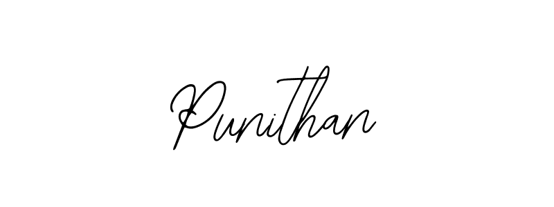 if you are searching for the best signature style for your name Punithan. so please give up your signature search. here we have designed multiple signature styles  using Bearetta-2O07w. Punithan signature style 12 images and pictures png