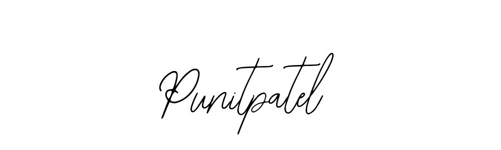 Design your own signature with our free online signature maker. With this signature software, you can create a handwritten (Bearetta-2O07w) signature for name Punitpatel. Punitpatel signature style 12 images and pictures png