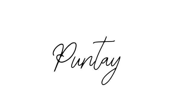 if you are searching for the best signature style for your name Puntay. so please give up your signature search. here we have designed multiple signature styles  using Bearetta-2O07w. Puntay signature style 12 images and pictures png