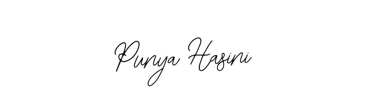 Bearetta-2O07w is a professional signature style that is perfect for those who want to add a touch of class to their signature. It is also a great choice for those who want to make their signature more unique. Get Punya Hasini name to fancy signature for free. Punya Hasini signature style 12 images and pictures png