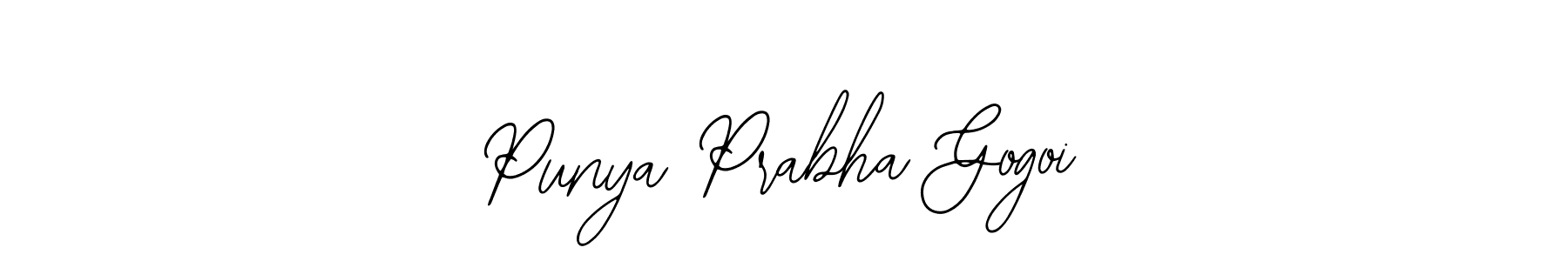 Use a signature maker to create a handwritten signature online. With this signature software, you can design (Bearetta-2O07w) your own signature for name Punya Prabha Gogoi. Punya Prabha Gogoi signature style 12 images and pictures png