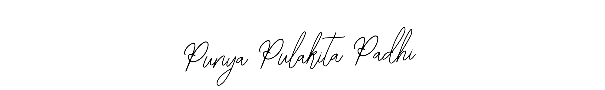 How to make Punya Pulakita Padhi name signature. Use Bearetta-2O07w style for creating short signs online. This is the latest handwritten sign. Punya Pulakita Padhi signature style 12 images and pictures png