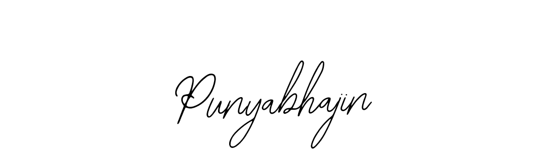 Use a signature maker to create a handwritten signature online. With this signature software, you can design (Bearetta-2O07w) your own signature for name Punyabhajin. Punyabhajin signature style 12 images and pictures png