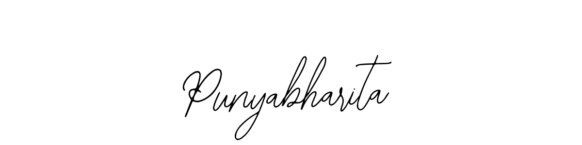 Design your own signature with our free online signature maker. With this signature software, you can create a handwritten (Bearetta-2O07w) signature for name Punyabharita. Punyabharita signature style 12 images and pictures png