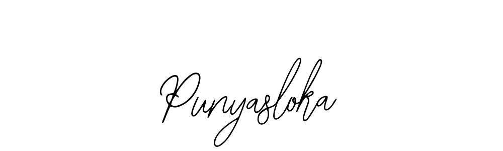 Create a beautiful signature design for name Punyasloka. With this signature (Bearetta-2O07w) fonts, you can make a handwritten signature for free. Punyasloka signature style 12 images and pictures png