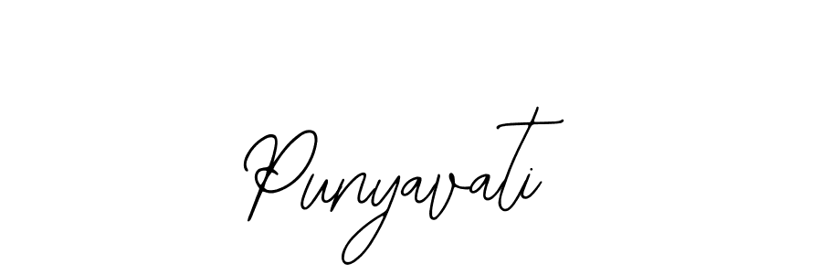 Design your own signature with our free online signature maker. With this signature software, you can create a handwritten (Bearetta-2O07w) signature for name Punyavati. Punyavati signature style 12 images and pictures png