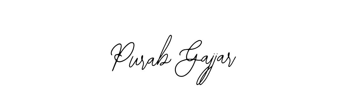 It looks lik you need a new signature style for name Purab Gajjar. Design unique handwritten (Bearetta-2O07w) signature with our free signature maker in just a few clicks. Purab Gajjar signature style 12 images and pictures png