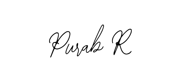 Similarly Bearetta-2O07w is the best handwritten signature design. Signature creator online .You can use it as an online autograph creator for name Purab R. Purab R signature style 12 images and pictures png