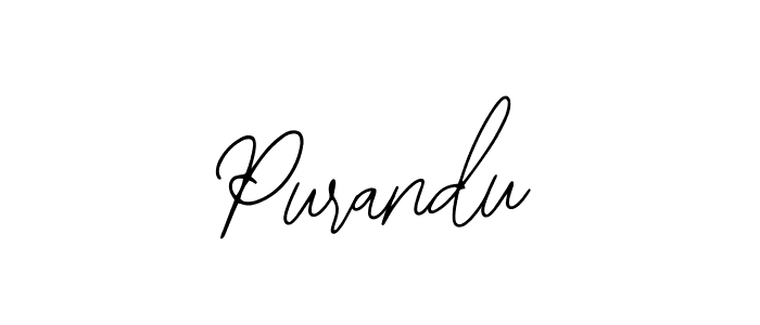 How to make Purandu signature? Bearetta-2O07w is a professional autograph style. Create handwritten signature for Purandu name. Purandu signature style 12 images and pictures png