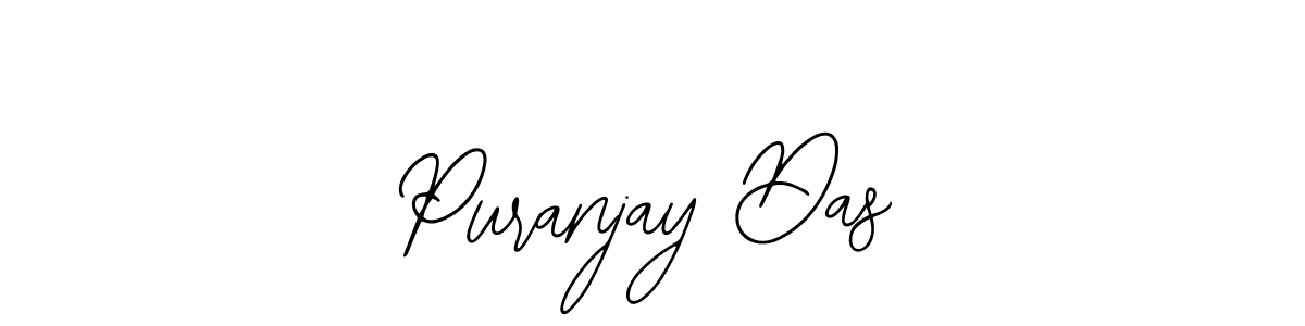 You should practise on your own different ways (Bearetta-2O07w) to write your name (Puranjay Das) in signature. don't let someone else do it for you. Puranjay Das signature style 12 images and pictures png