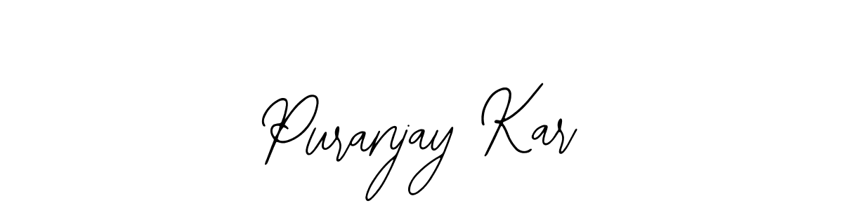 You should practise on your own different ways (Bearetta-2O07w) to write your name (Puranjay Kar) in signature. don't let someone else do it for you. Puranjay Kar signature style 12 images and pictures png