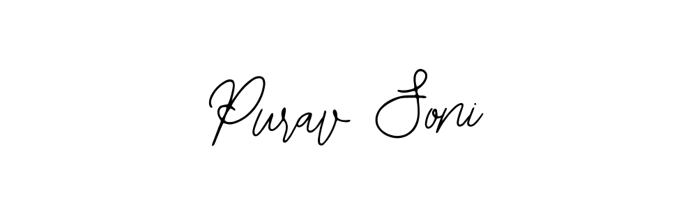 Similarly Bearetta-2O07w is the best handwritten signature design. Signature creator online .You can use it as an online autograph creator for name Purav Soni. Purav Soni signature style 12 images and pictures png