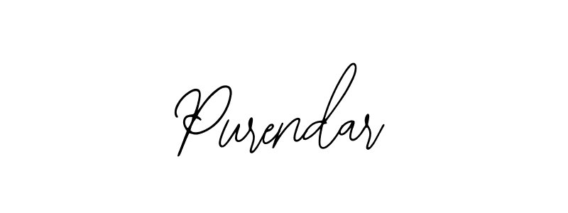 Make a beautiful signature design for name Purendar. With this signature (Bearetta-2O07w) style, you can create a handwritten signature for free. Purendar signature style 12 images and pictures png