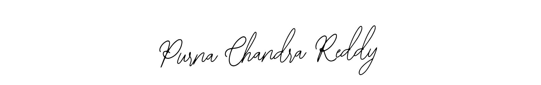 Make a beautiful signature design for name Purna Chandra Reddy. Use this online signature maker to create a handwritten signature for free. Purna Chandra Reddy signature style 12 images and pictures png