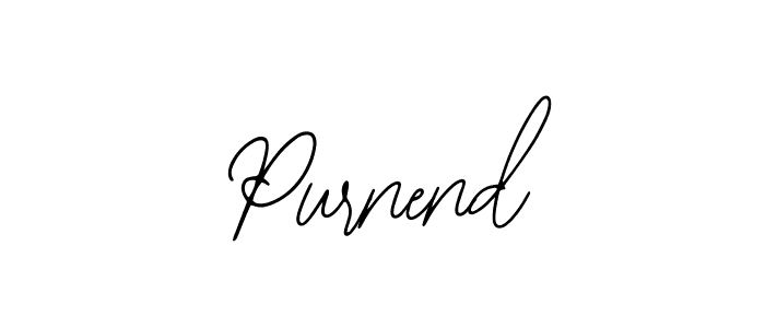 You should practise on your own different ways (Bearetta-2O07w) to write your name (Purnend) in signature. don't let someone else do it for you. Purnend signature style 12 images and pictures png