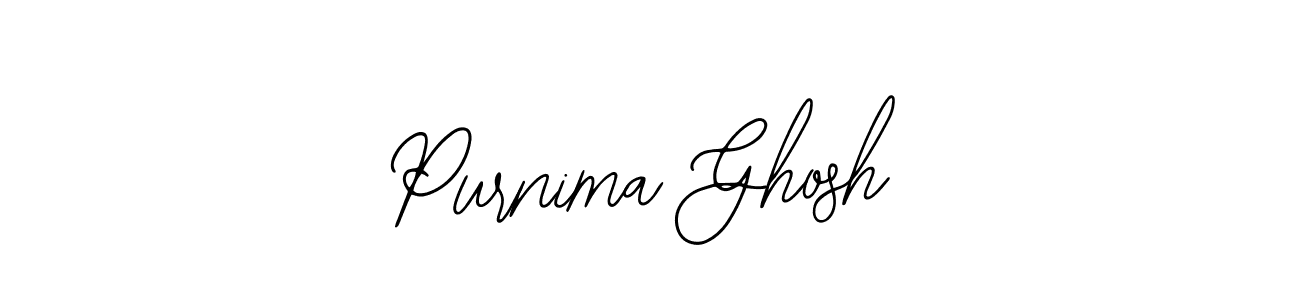 How to make Purnima Ghosh name signature. Use Bearetta-2O07w style for creating short signs online. This is the latest handwritten sign. Purnima Ghosh signature style 12 images and pictures png