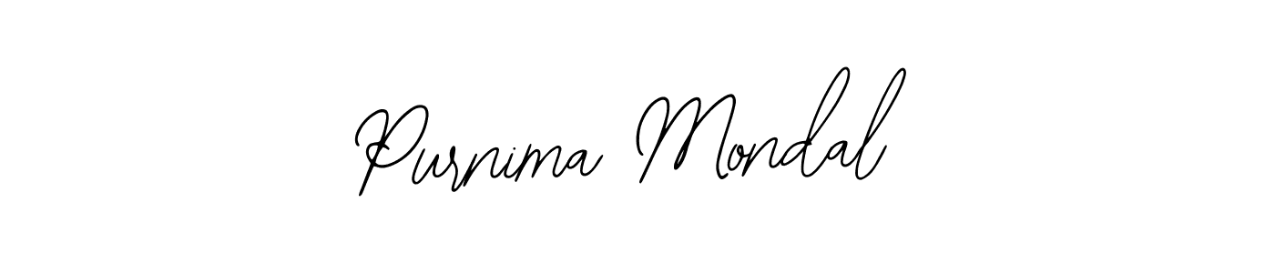 Use a signature maker to create a handwritten signature online. With this signature software, you can design (Bearetta-2O07w) your own signature for name Purnima Mondal. Purnima Mondal signature style 12 images and pictures png