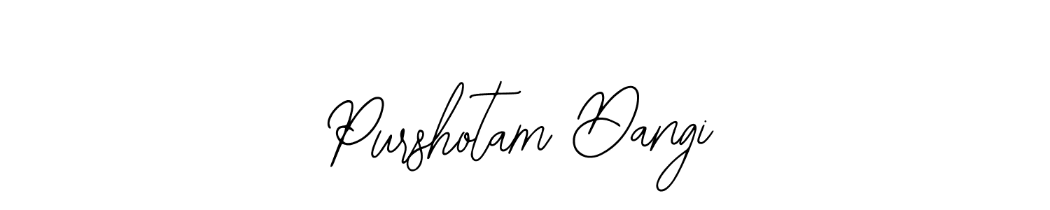 It looks lik you need a new signature style for name Purshotam Dangi. Design unique handwritten (Bearetta-2O07w) signature with our free signature maker in just a few clicks. Purshotam Dangi signature style 12 images and pictures png