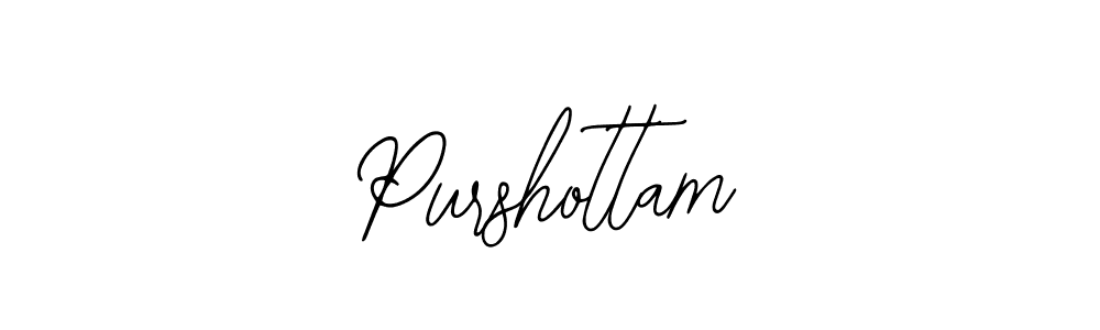 Design your own signature with our free online signature maker. With this signature software, you can create a handwritten (Bearetta-2O07w) signature for name Purshottam. Purshottam signature style 12 images and pictures png