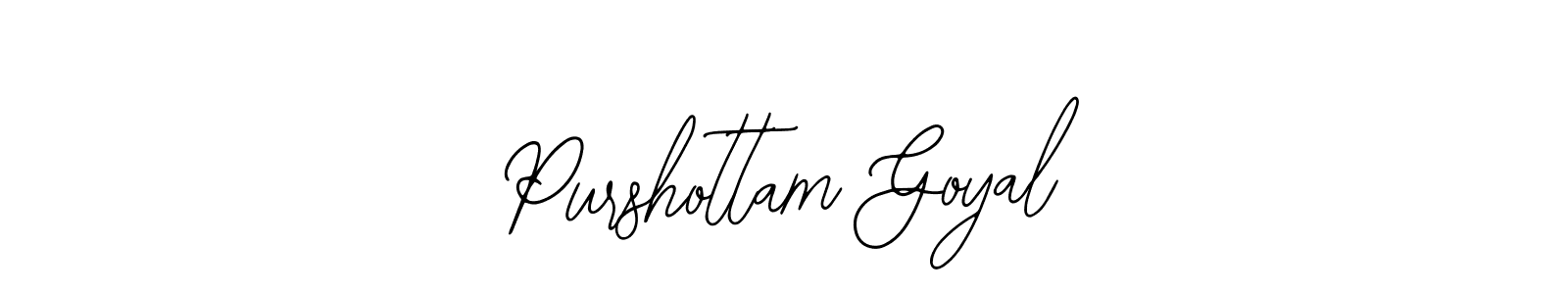 Make a beautiful signature design for name Purshottam Goyal. Use this online signature maker to create a handwritten signature for free. Purshottam Goyal signature style 12 images and pictures png