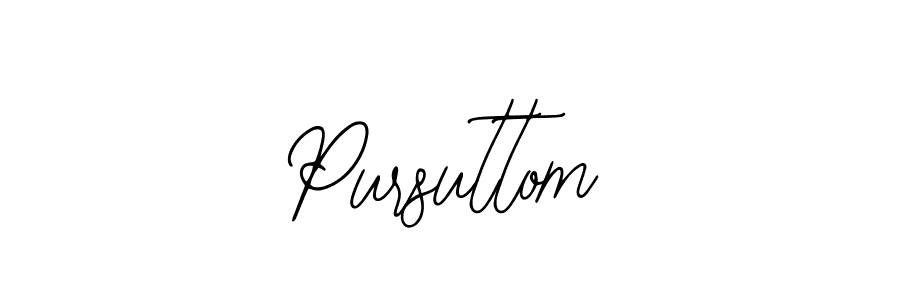 Design your own signature with our free online signature maker. With this signature software, you can create a handwritten (Bearetta-2O07w) signature for name Pursuttom. Pursuttom signature style 12 images and pictures png