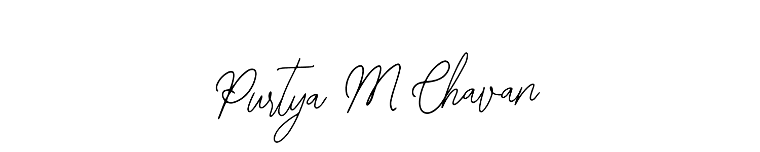 This is the best signature style for the Purtya M Chavan name. Also you like these signature font (Bearetta-2O07w). Mix name signature. Purtya M Chavan signature style 12 images and pictures png