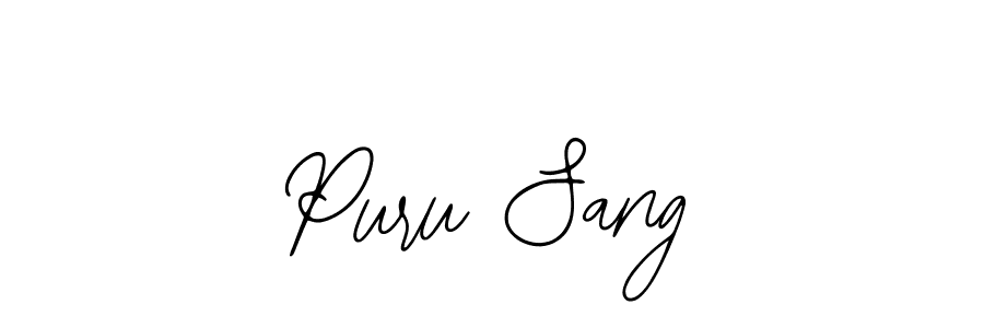 if you are searching for the best signature style for your name Puru Sang. so please give up your signature search. here we have designed multiple signature styles  using Bearetta-2O07w. Puru Sang signature style 12 images and pictures png