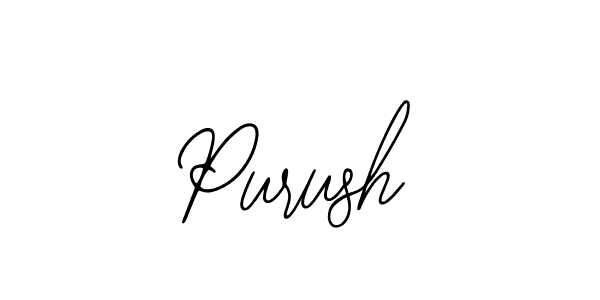 Use a signature maker to create a handwritten signature online. With this signature software, you can design (Bearetta-2O07w) your own signature for name Purush. Purush signature style 12 images and pictures png