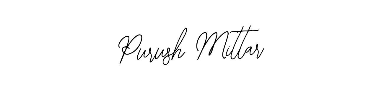 You should practise on your own different ways (Bearetta-2O07w) to write your name (Purush Mittar) in signature. don't let someone else do it for you. Purush Mittar signature style 12 images and pictures png