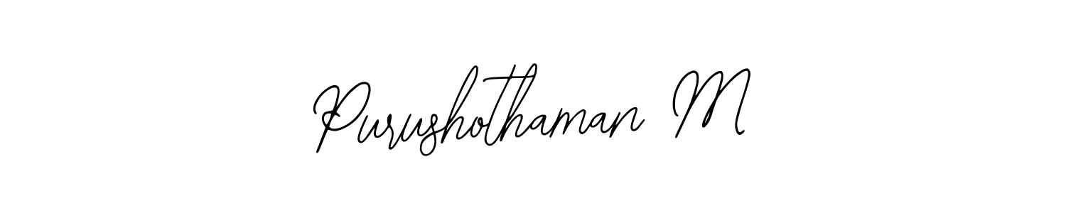 The best way (Bearetta-2O07w) to make a short signature is to pick only two or three words in your name. The name Purushothaman M include a total of six letters. For converting this name. Purushothaman M signature style 12 images and pictures png