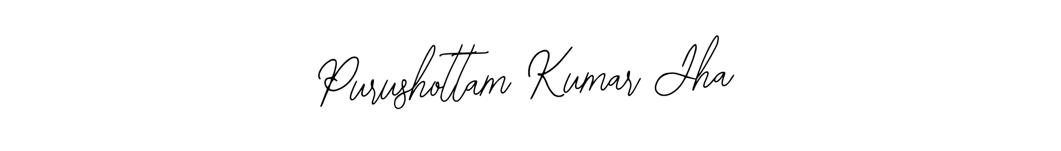 Use a signature maker to create a handwritten signature online. With this signature software, you can design (Bearetta-2O07w) your own signature for name Purushottam Kumar Jha. Purushottam Kumar Jha signature style 12 images and pictures png