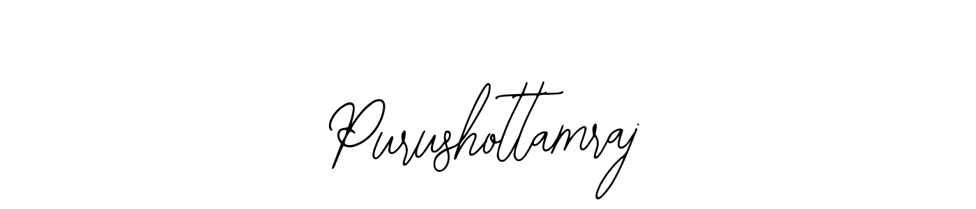 How to make Purushottamraj name signature. Use Bearetta-2O07w style for creating short signs online. This is the latest handwritten sign. Purushottamraj signature style 12 images and pictures png