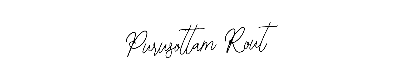 How to make Purusottam Rout name signature. Use Bearetta-2O07w style for creating short signs online. This is the latest handwritten sign. Purusottam Rout signature style 12 images and pictures png