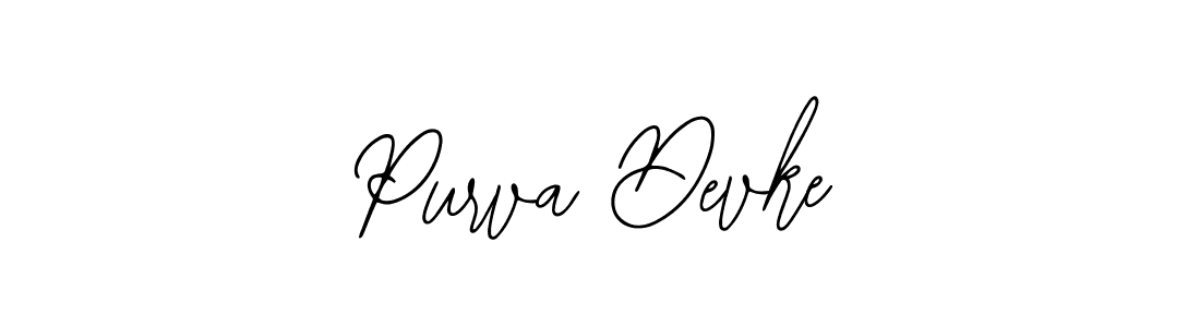 Bearetta-2O07w is a professional signature style that is perfect for those who want to add a touch of class to their signature. It is also a great choice for those who want to make their signature more unique. Get Purva Devke name to fancy signature for free. Purva Devke signature style 12 images and pictures png