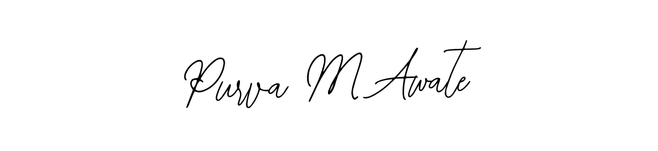 Similarly Bearetta-2O07w is the best handwritten signature design. Signature creator online .You can use it as an online autograph creator for name Purva M Awate. Purva M Awate signature style 12 images and pictures png