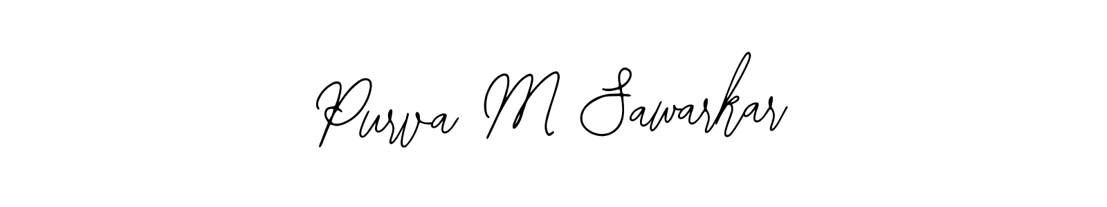 Make a beautiful signature design for name Purva M Sawarkar. Use this online signature maker to create a handwritten signature for free. Purva M Sawarkar signature style 12 images and pictures png