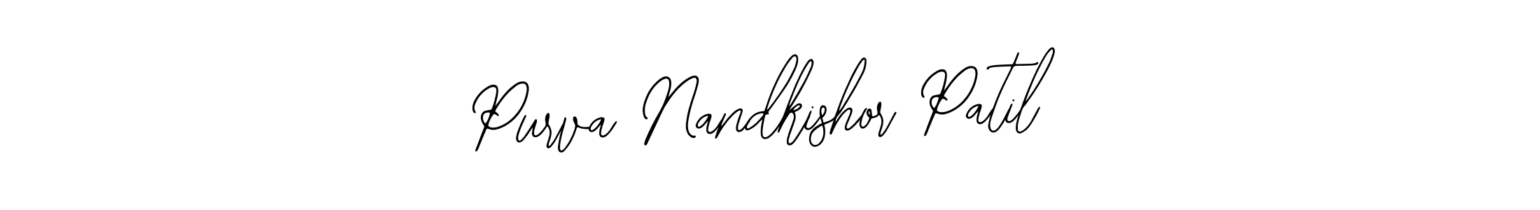 You should practise on your own different ways (Bearetta-2O07w) to write your name (Purva Nandkishor Patil) in signature. don't let someone else do it for you. Purva Nandkishor Patil signature style 12 images and pictures png