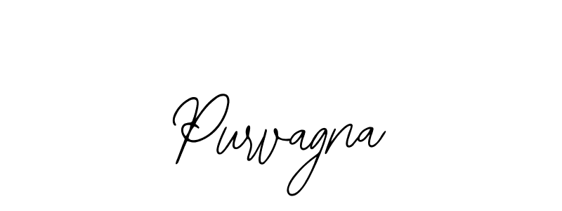 You should practise on your own different ways (Bearetta-2O07w) to write your name (Purvagna) in signature. don't let someone else do it for you. Purvagna signature style 12 images and pictures png