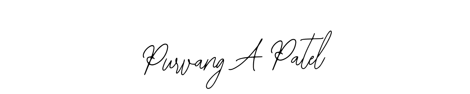Create a beautiful signature design for name Purvang A Patel. With this signature (Bearetta-2O07w) fonts, you can make a handwritten signature for free. Purvang A Patel signature style 12 images and pictures png