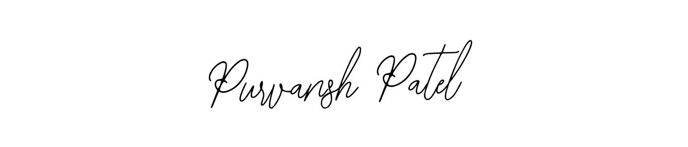 How to make Purvansh Patel signature? Bearetta-2O07w is a professional autograph style. Create handwritten signature for Purvansh Patel name. Purvansh Patel signature style 12 images and pictures png