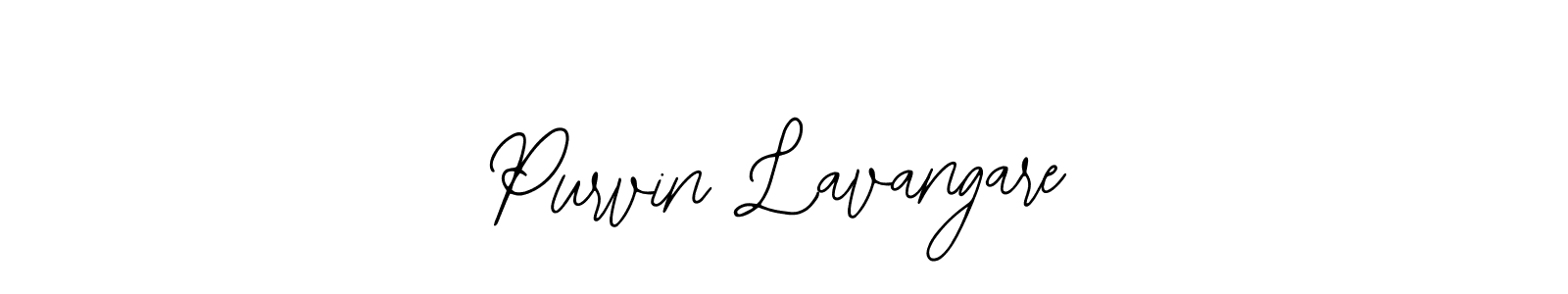 It looks lik you need a new signature style for name Purvin Lavangare. Design unique handwritten (Bearetta-2O07w) signature with our free signature maker in just a few clicks. Purvin Lavangare signature style 12 images and pictures png