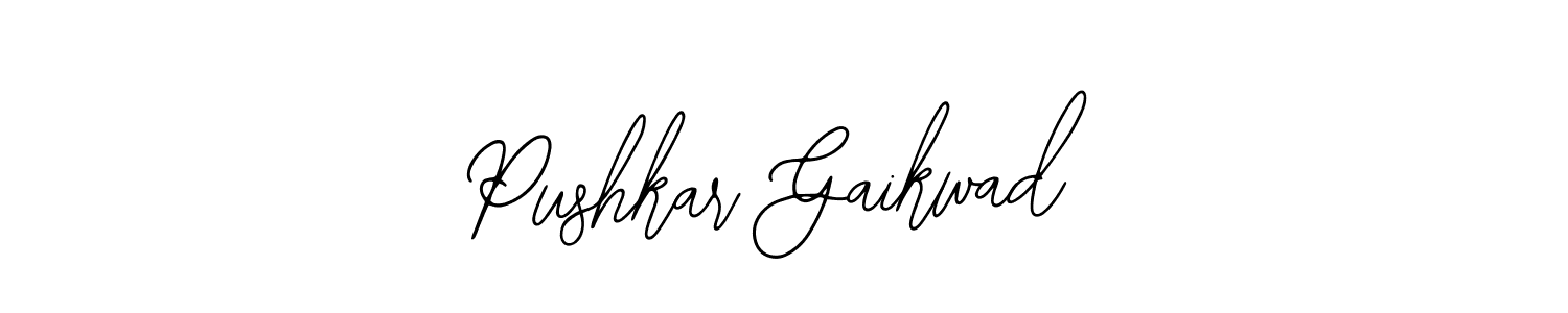 if you are searching for the best signature style for your name Pushkar Gaikwad. so please give up your signature search. here we have designed multiple signature styles  using Bearetta-2O07w. Pushkar Gaikwad signature style 12 images and pictures png