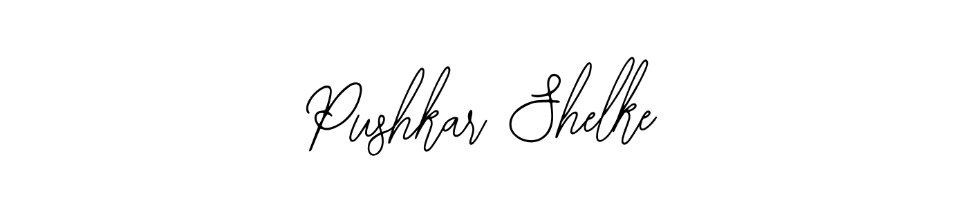 How to make Pushkar Shelke name signature. Use Bearetta-2O07w style for creating short signs online. This is the latest handwritten sign. Pushkar Shelke signature style 12 images and pictures png