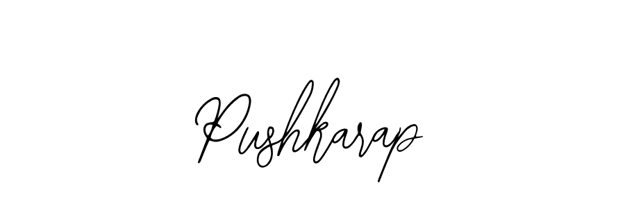 Use a signature maker to create a handwritten signature online. With this signature software, you can design (Bearetta-2O07w) your own signature for name Pushkarap. Pushkarap signature style 12 images and pictures png