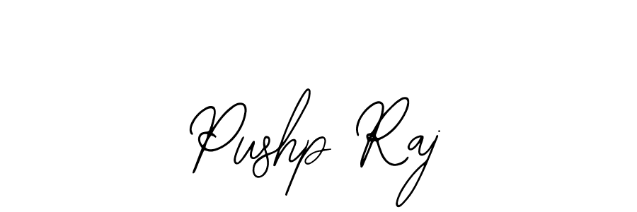 How to make Pushp Raj name signature. Use Bearetta-2O07w style for creating short signs online. This is the latest handwritten sign. Pushp Raj signature style 12 images and pictures png